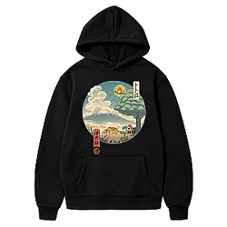 Ukiyo E Aesthetic PTTT710  Ghibli Studio Hoodies