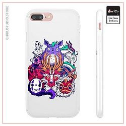 Ghibli Characters creepy style iPhone Cases