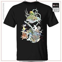 Ghibli Characters Color Collection T Shirt