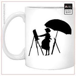 The Wind Rises Cutout Black &amp;amp; White Mug