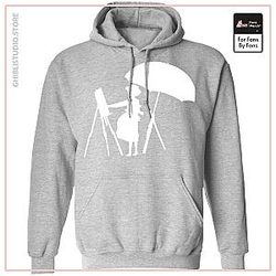 The Wind Rises Cutout Black &amp;amp; White Hoodie
