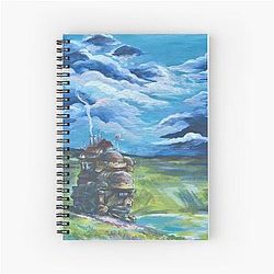 Ghibli Studio Notebooks - Howl’s Enchanted Castle Spiral Notebook