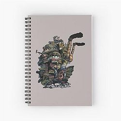 Ghibli Studio Notebooks - Howl’s Magical Town Spiral Notebook