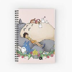 Ghibli Studio Notebooks - Retro Anime Japanese Train Spiral Notebook