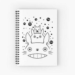 Ghibli Studio Notebooks - Anime House and Garden Spiral Notebook