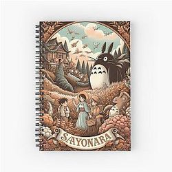 Ghibli Studio Notebooks - Howl’s Castle Japanese Mashup Spiral Notebook
