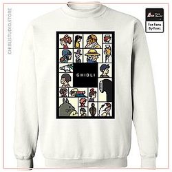 Compilation Characters of Studio Ghibli Sweatshirt Unisex