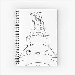 Ghibli Studio Notebooks - Nostalgic Aesthetics Totoro Spiral Notebook