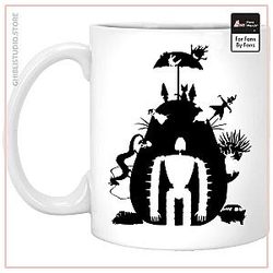 Studio Ghibli Black &amp;amp; White Art Compilation Mug
