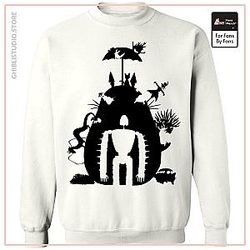 Studio Ghibli Black and White Art Compilation Sweatshirt Unisex