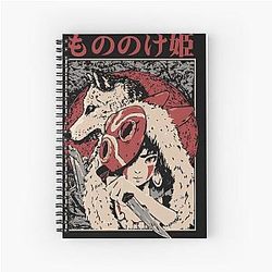Ghibli Studio Notebooks - Princess Mononoke Spiral Notebook