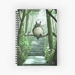 Ghibli Studio Notebooks - Cute Art Monster Hanging Away Spiral Notebook