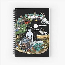 Ghibli Studio Notebooks - Asiom Character Spiral Notebook