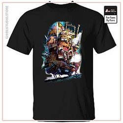 Howl's Moving Caslte on the Sky T Shirt
