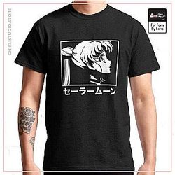Sailor Moon T-Shirts - Super Sailor Head Anime Printed Graphic Tee