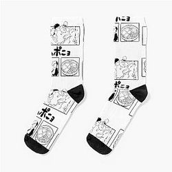 Ghibli Studio Socks - Ponyo Underwater World Anime Socks