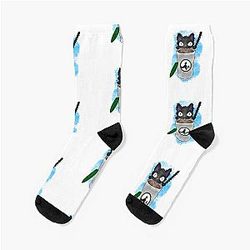 Ghibli Studio Socks - Jittery Jiji Adventures Anime Socks