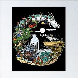 Ghibli Studio Posters - The Mystical Asiom Poster