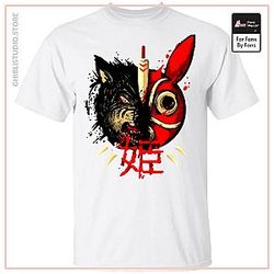 Princess Mononoke Mask &amp;amp; Wolf T shirt