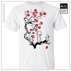 Princess Mononoke - Tree Spirits on the Cherry Blossom T Shirt Unisex