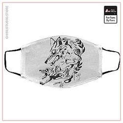 Princess Mononoke and The Wolf Creative Art Face Mask