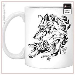Princess Mononoke and The Wolf Creative Art Mug