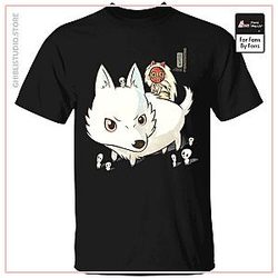 Princess Mononoke and The Wolf Cute Chibi Version T Shirt