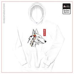 Princess Mononoke - San and The Wolf Hoodie Unisex