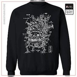 Customcat Howl's Moving Castle Sketch Sweatshirt