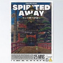 Ghibli Studio Posters - Spirited Away’s Mysterious Town Poster