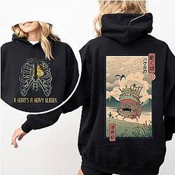 Ghibli Studio Hoodies - Howl's Moving Castle Anime Pullover Hoodie
