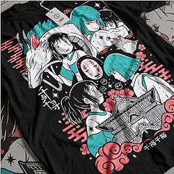 Ghibli Studio T-Shirts - Chihiro Haku Spirited Away Anime Classic T-shirt