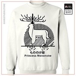 Princess Mononoke - Shishigami Line Art Sweatshirt Unisex