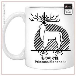 Princess Mononoke - Shishigami Line Art Mug