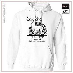 Princess Mononoke - Shishigami Line Art Hoodie Unisex