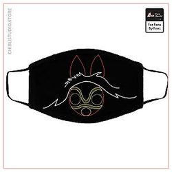 Princess Mononoke Minimalist Face Mask