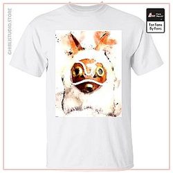 Princess Mononoke Mask Watercoloured Classic T Shirt