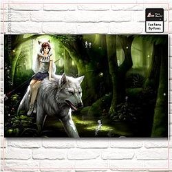 Princess Mononoke Silk Poster 5 Styles