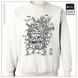Howl's Moving Castle Sketch Sweatshirt