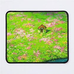 Ghibli Studio Mousepads - Anime Howl's Scenery House Mouse Pad