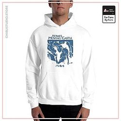 Howl's Moving Castle Black &amp;amp; White Hoodie Unisex