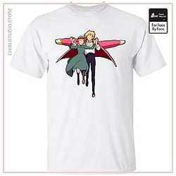 Howl's Moving Castle - Howl and Sophie Running Classic T Shirt