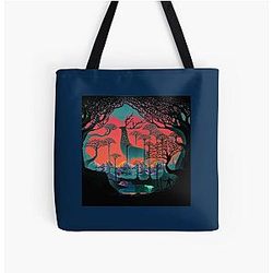Ghibli Studio Bags - Forest Spirit: Woodland Magic Tote Bag