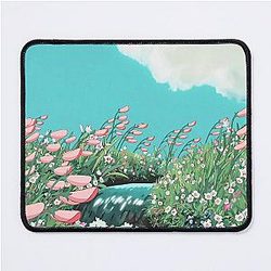 Ghibli Studio Mousepads - Anime Flower Bed Scenery Mouse Pad