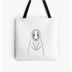 Ghibli Studio Bags - No Face Spirit (Line Art) Tote Bag