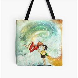 Ghibli Studio Bags - Ponyo and the Great Wave Tote Bag