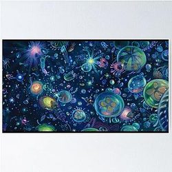 Ghibli Studio Posters - Ponyo and Jellyfish Wonderland Poster