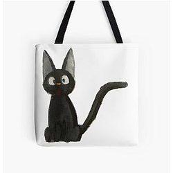 Ghibli Studio Bags - Kiki’s Delivery Service Jiji Watercolor Tote Bag