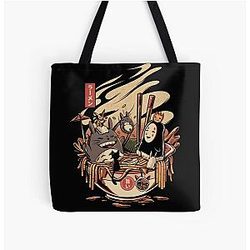 Ghibli Studio Bags - Funny Ramen All Over Print Tote Bag