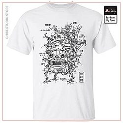 Howl's Moving Castle Sketch T Shirt